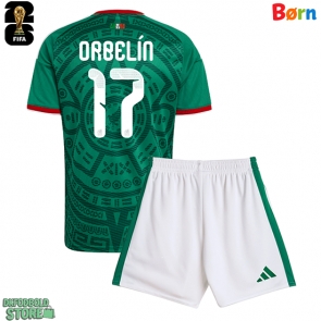 Mexico Orbelin Pineda #17 Replika Babytøj Hjemmebanesæt Børn VM 2026 Kortærmet (+ Korte bukser)